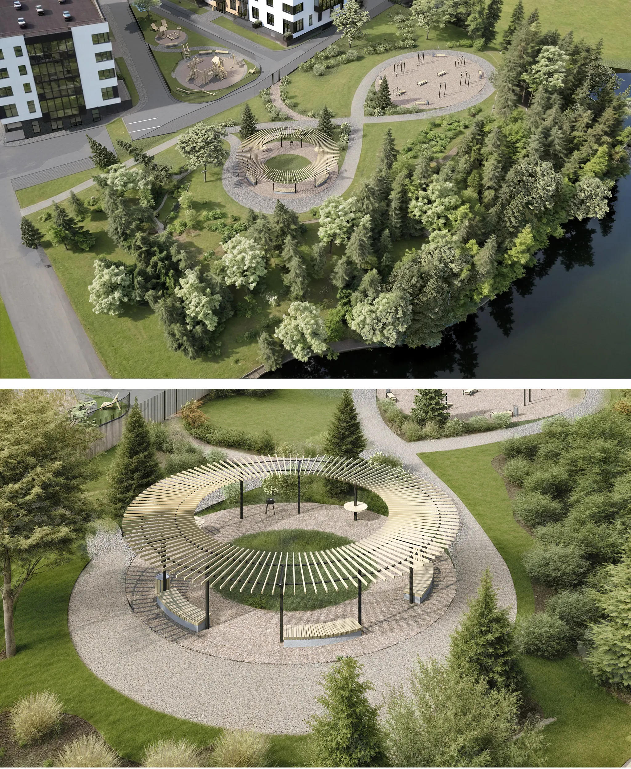 Проект благоустройства набережной у Андроновского пруда.