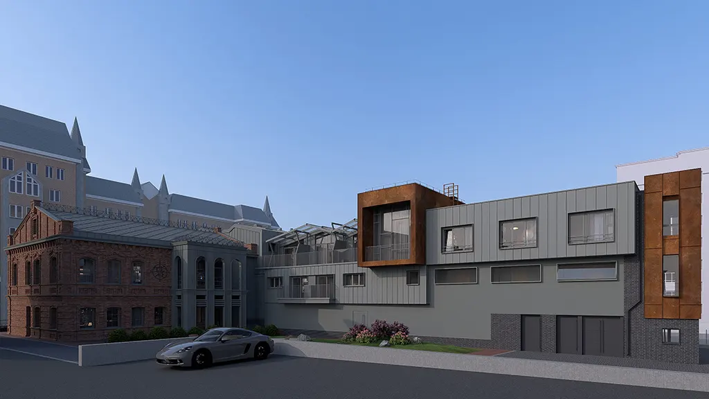 Многоквартирный жилой комплекс с помещениями общественного назначения «Туле» г. Пермь, ул. Максима Горького, 14.