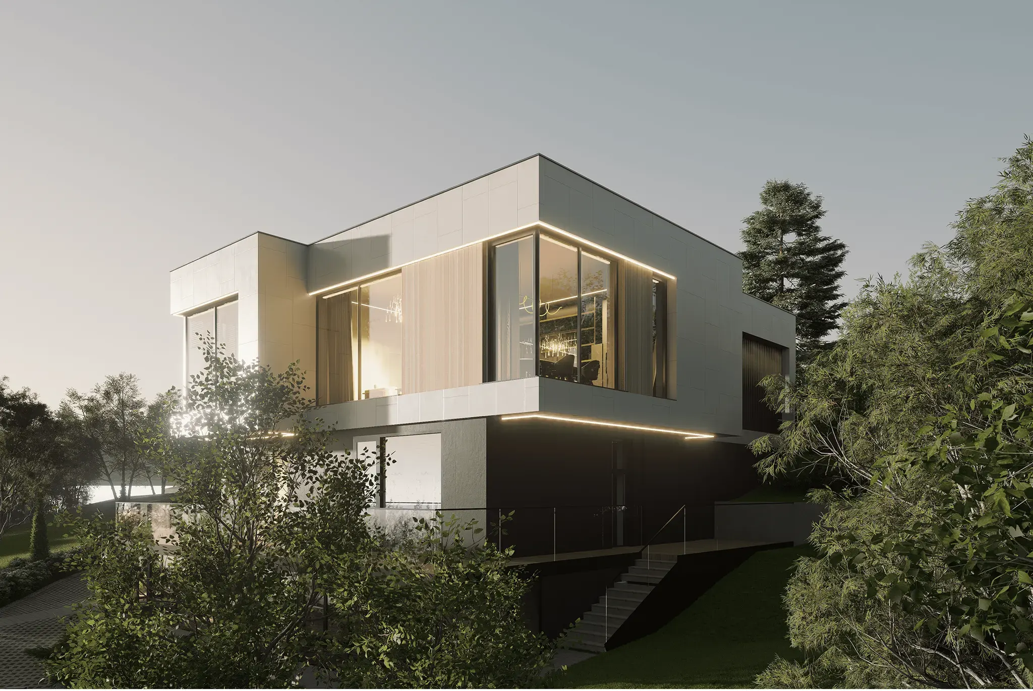 Коттедж на склоне премиум класса в г Перми.