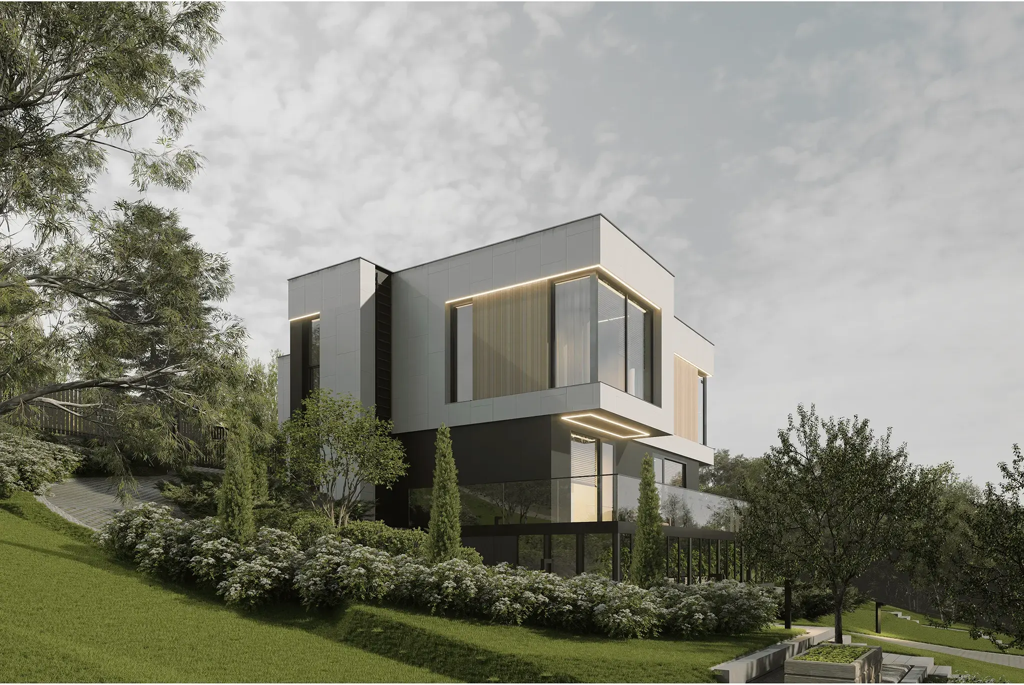 Коттедж на склоне премиум класса в г Перми.