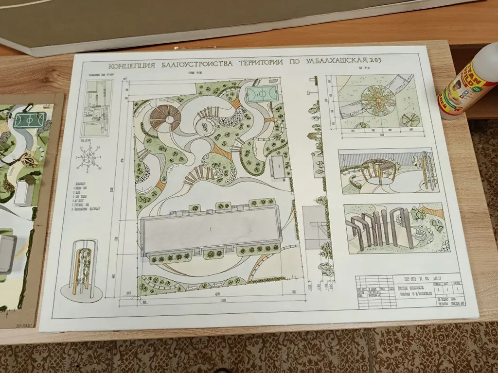 Концепция благоустройства территории по ул.Балхашская, 203, г. Пермь