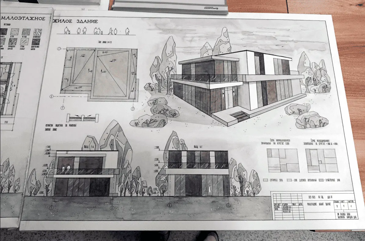 Малоэтажное жилое здание в г. Пермь, мкр. Январский