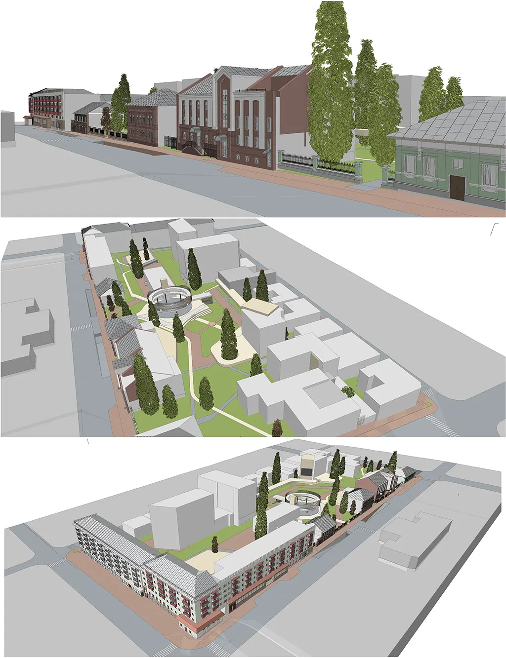 Реконструкция исторической части города с корректировкой под новые функции. Квартал 108