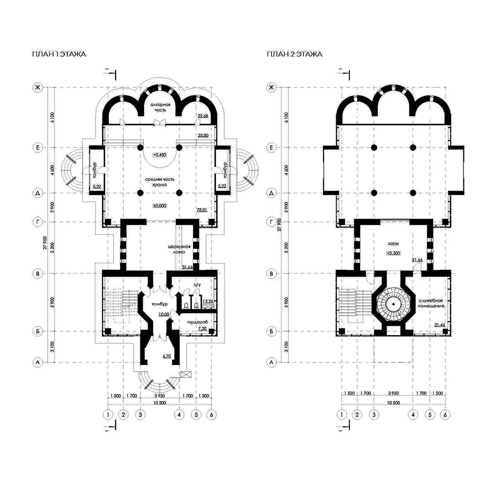 Православный храм вблизи деревни Залесная