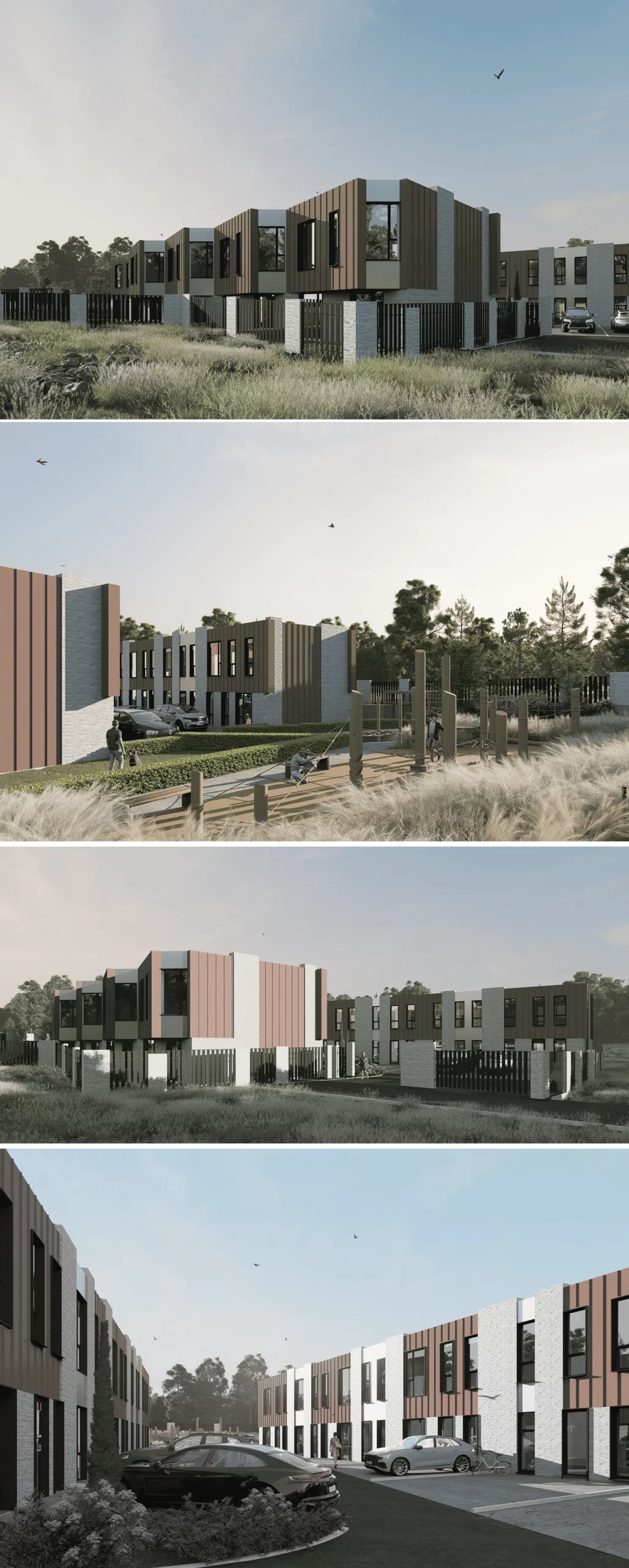 Блокированные дома в г Перми.