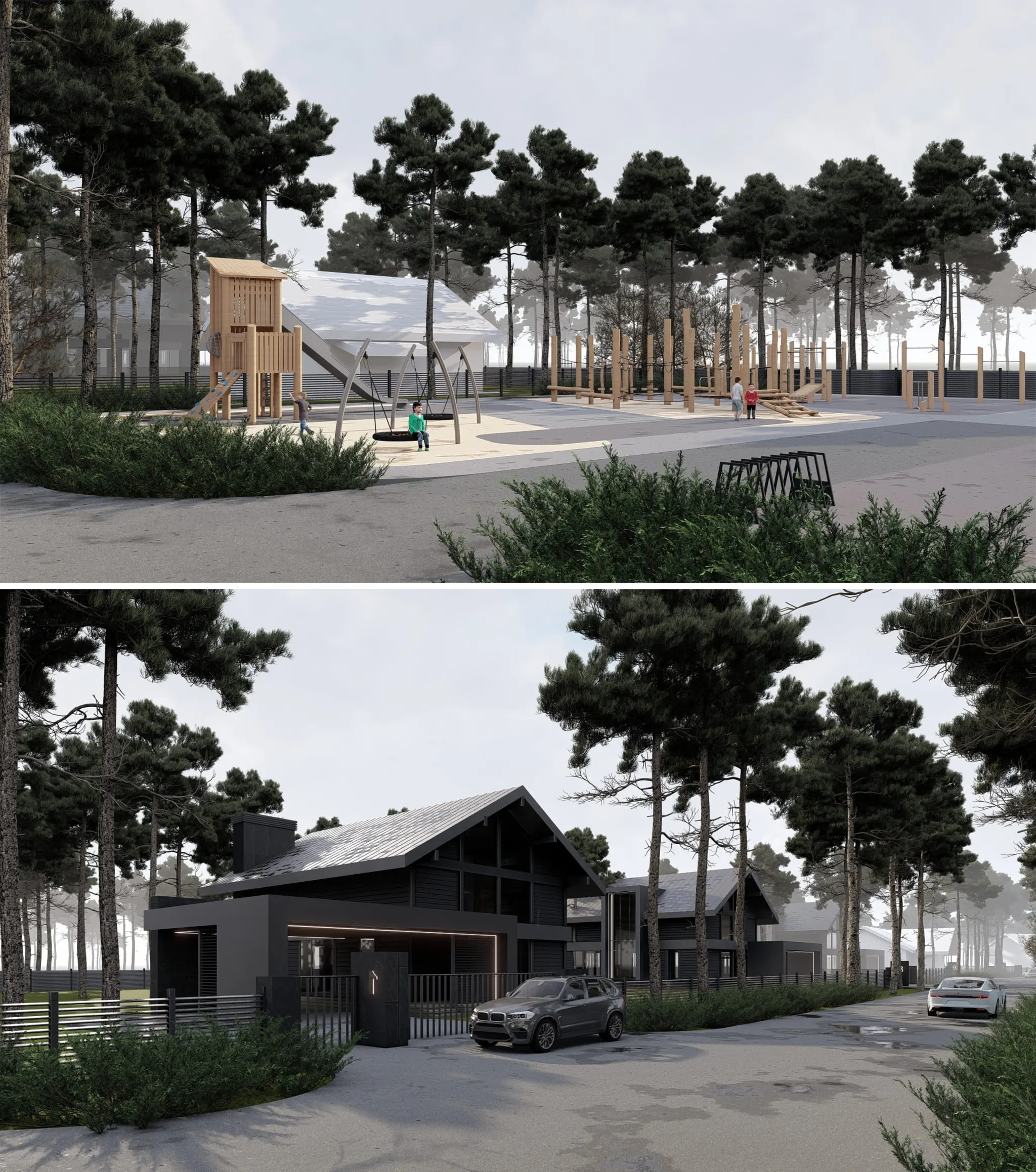 Коттеджный поселок премиум класса в Пермском крае.